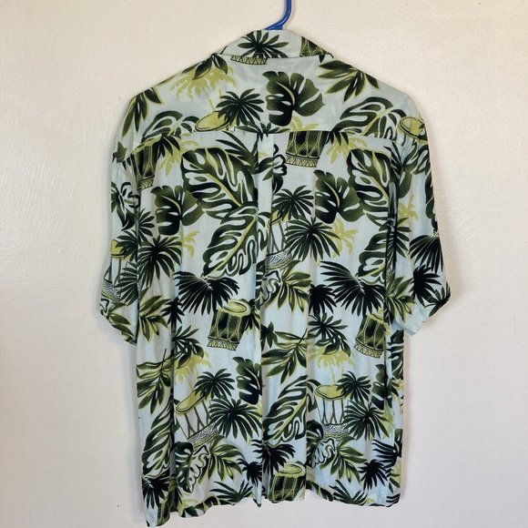 Vintage Makai Beach Hawaii XXL Green Rayon Short Sleeve Men’s Shirt - Picture 7 of 12